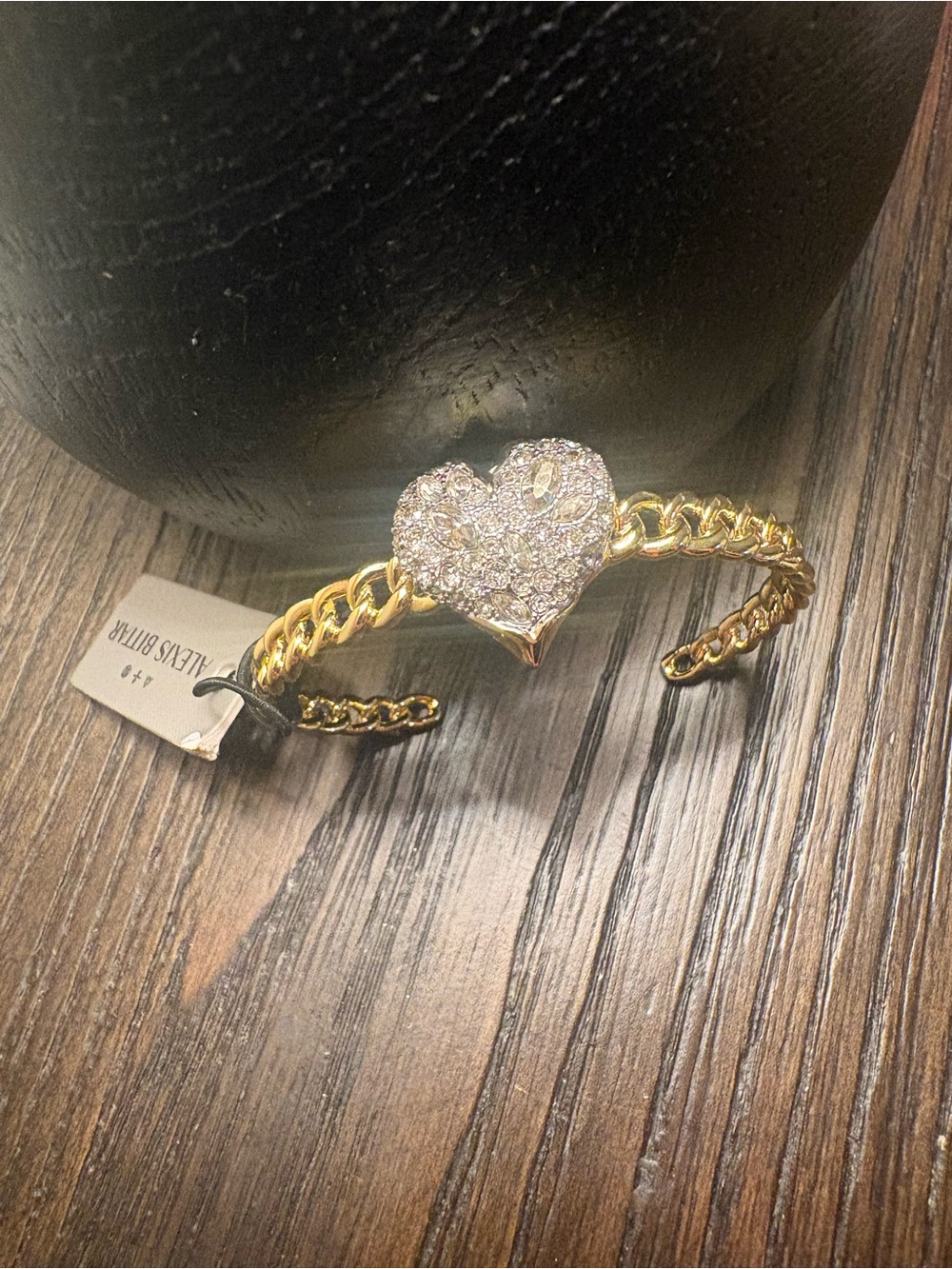 NEW Alexis Bittar cuff chain link bracelet.